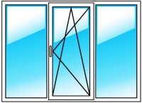 Пластиковое окно 2000 на 1400