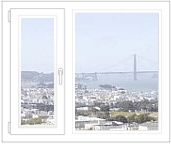 ДВУХСТВОРЧАТОЕ ОКНО