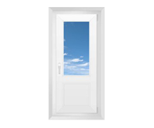 Одностворчатая и двухстворчатая (штульповая) балконная дверь