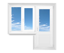 Балконная дверь с окном