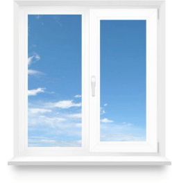 Двухстворчатое окно в панельном доме